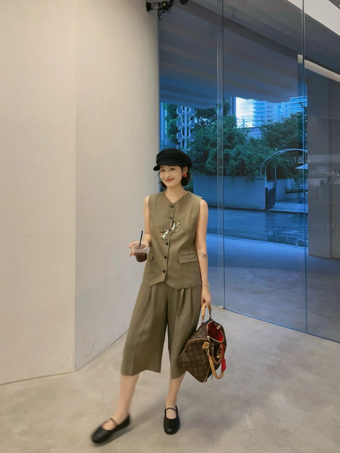 一眼就爱上的亚麻套装🍃