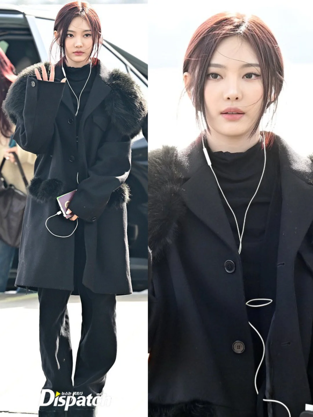 宁艺卓今日机场私服，宁宁这脸也太精致了