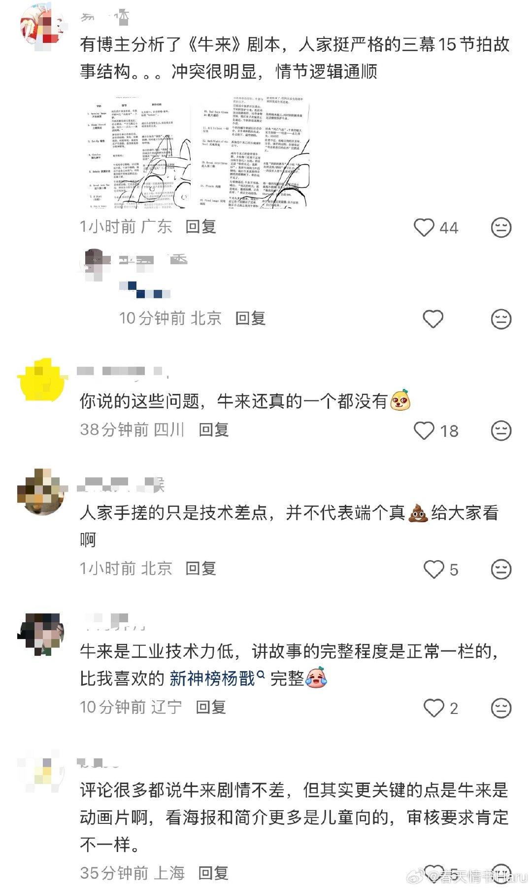 xhs上看到这条因为剧情问题被审查驳回的，所以《牛来》只是技术力低吗，我还挺震惊的[允悲] ​