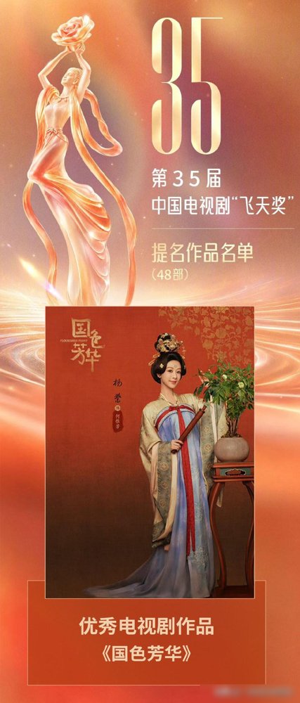 前脚刚拿金鹰视后提名，后脚《国色芳华》又杀进飞天奖，杨紫这是要把三大奖提名全收了。
9月28号金鹰奖提名刚到手，靠的是《生命树》里的白菊。9月30号飞天奖名单一出，《国色芳华》直接入围最佳电视剧。白玉兰、金鹰、飞天，一个不落。
更绝的是，人根本没停下来等结果。这会儿已经在巴黎了，纪梵希秀场见。