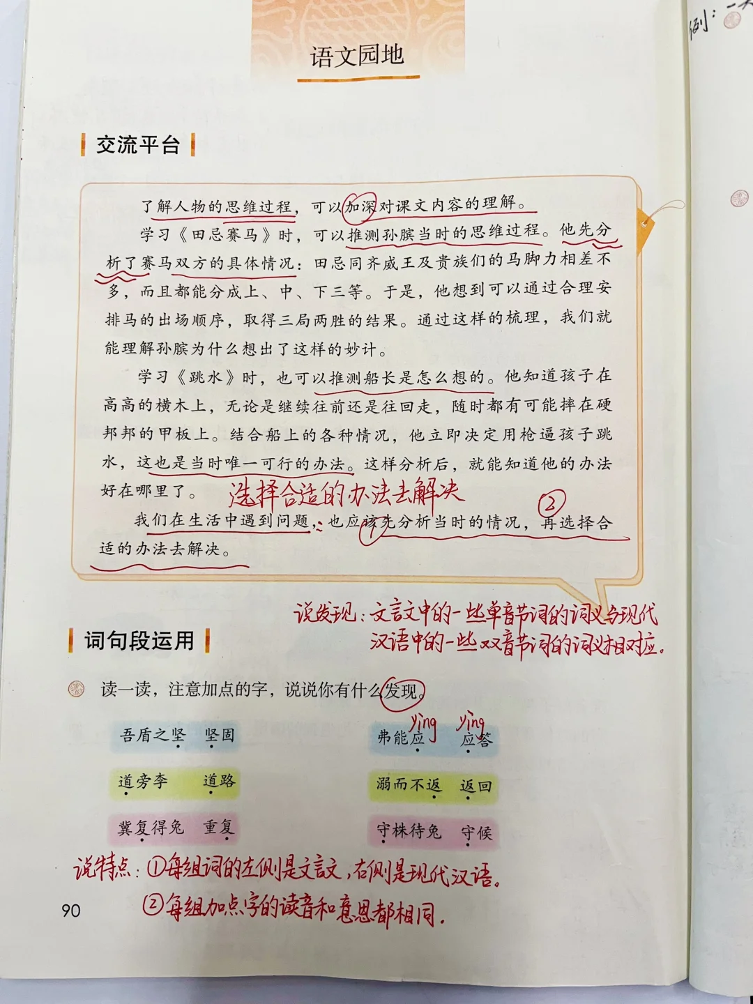 2024年五年级下册《语文园地六》课堂笔记