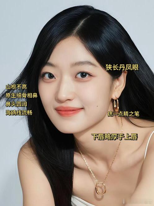 提起孙千，大家第一反应都是优越的身材比例、标志性的大长腿（图1），很容易忽略她脸上独一份的颜值魅力。今天就来拆解孙千的面部美学。

【轮廓&脸型】
✅正统阔面方圆脸，面部留白充足，面部长宽比约1.3:1，三庭分布比较均衡，自带舒展大气感。（图2）
✅下颌拐点位置偏低，下颌角线条柔和，没有尖锐 ​
