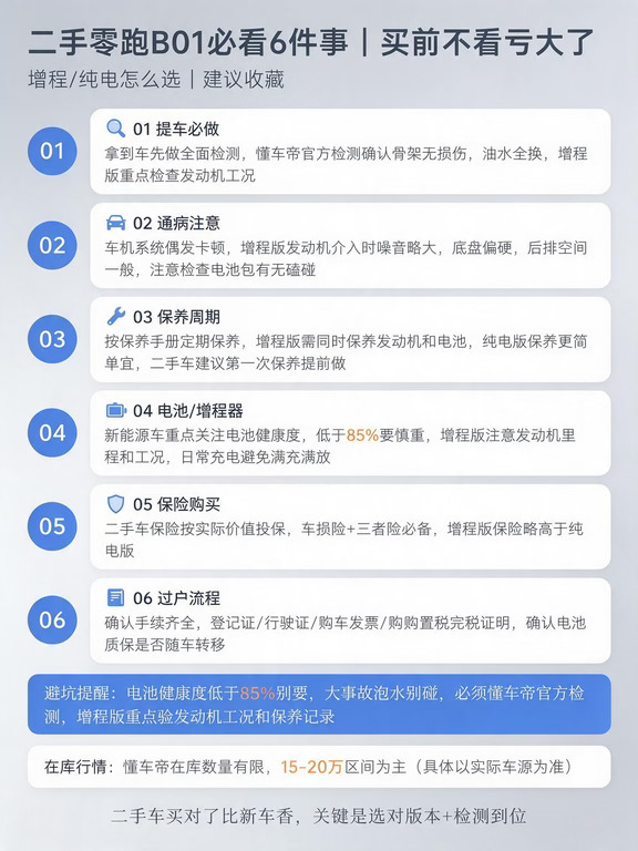 零跑 B01 二手能不能买