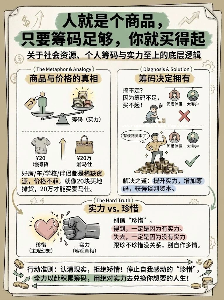 别再自我感动了！成年人的世界只有筹码🫡