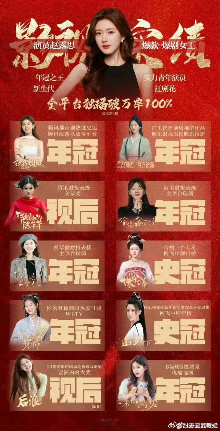 #偷偷藏不住制片人十月启动新项目#急什么 恭候年冠女王就行了#赵露思[超话]# ​