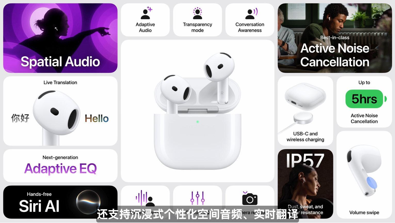 #苹果发布会# Airpods 5 也更新了 ​