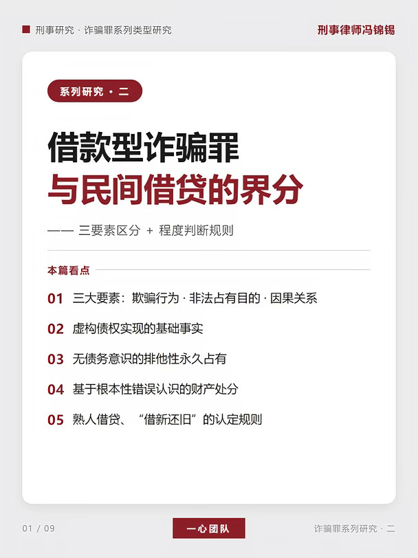 借款型诈骗罪与民间借贷的界分