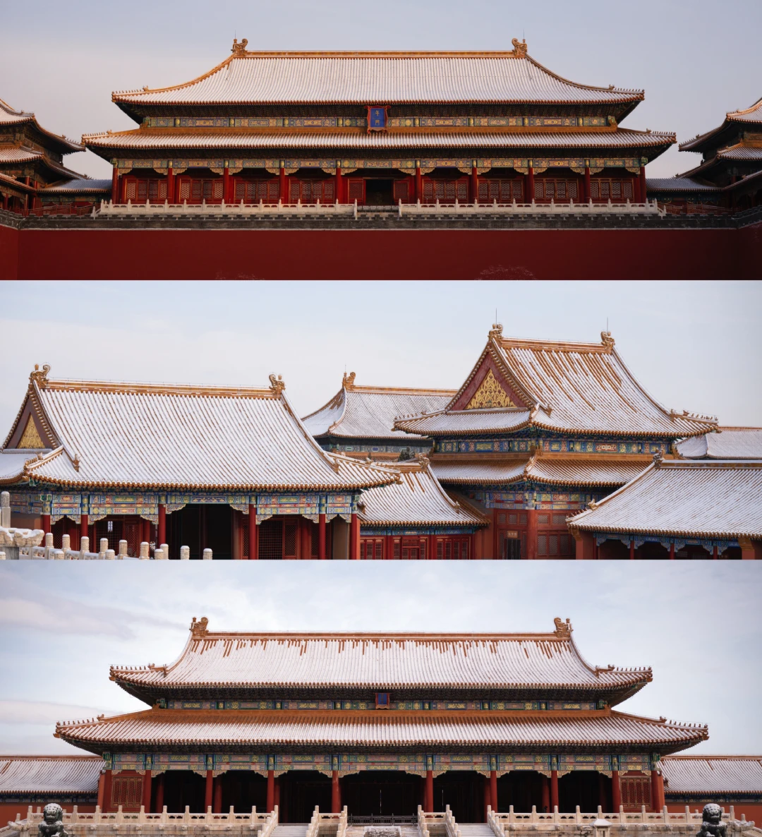 李现拍的故宫雪景来了