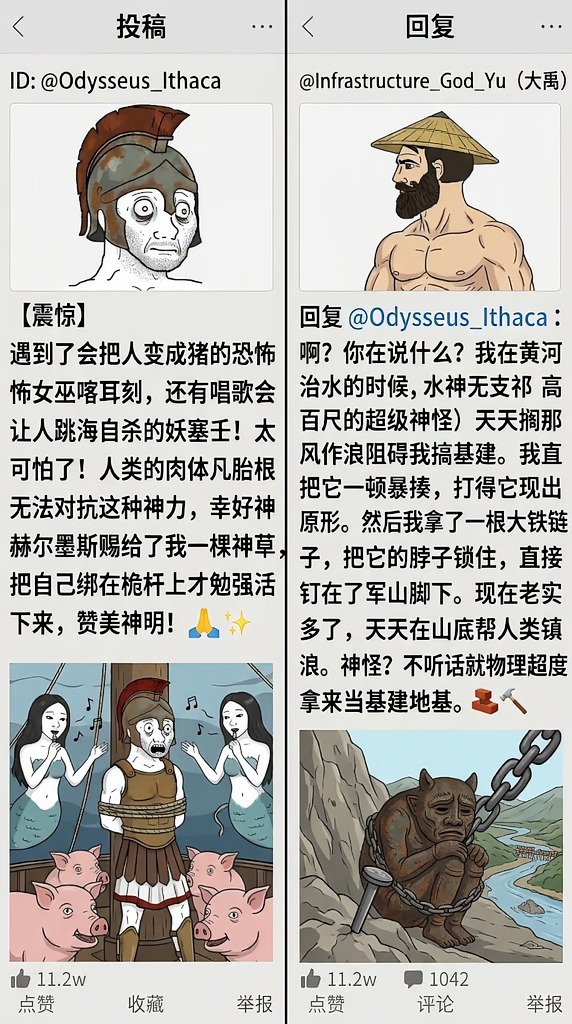 奥德修斯：有妖法！大禹：拿来做地基