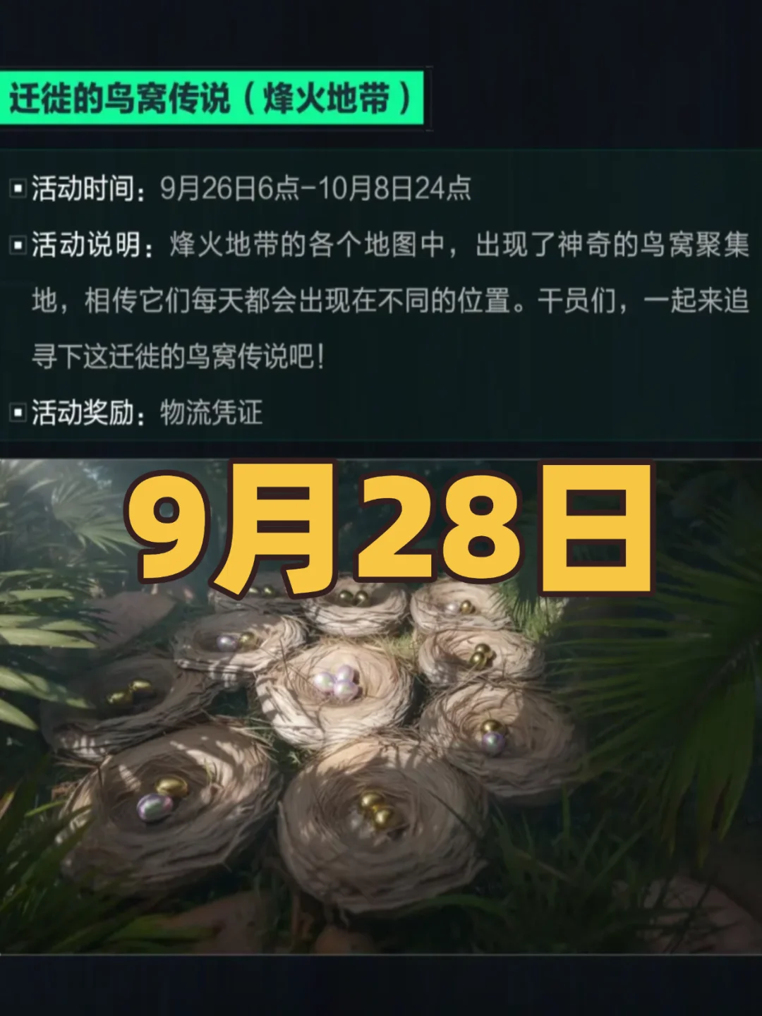 三角洲行动鸟窝聚集地28号点位，快来摸金蛋