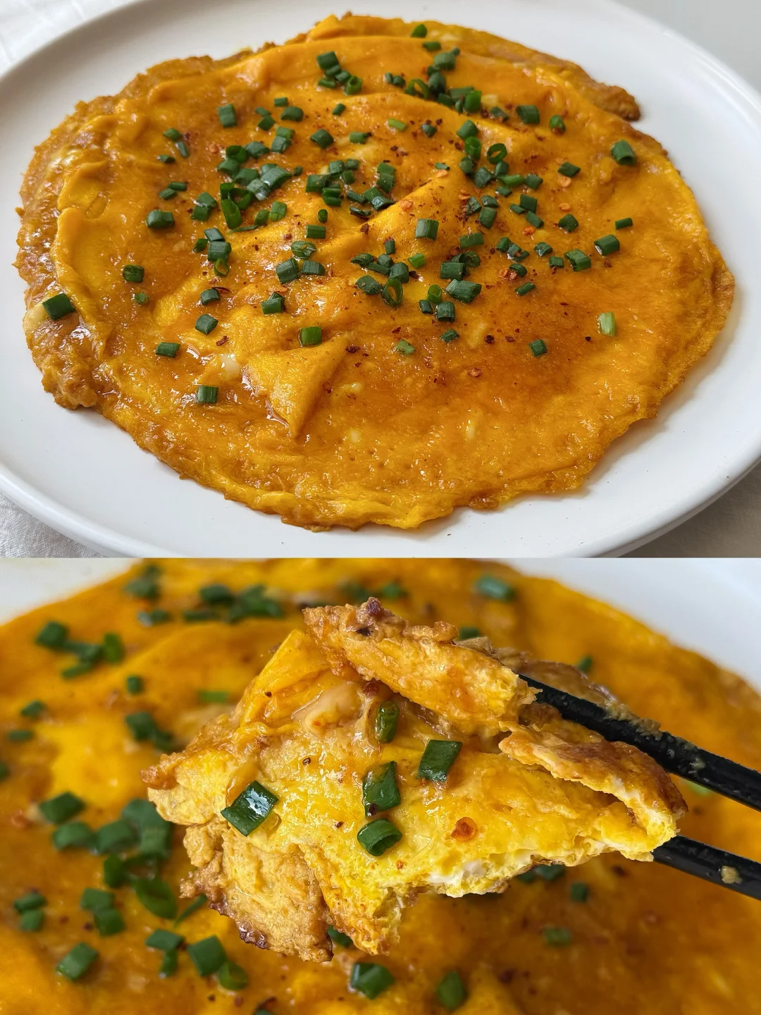 新学会的的嫩煎鸡蛋配超绝酱料