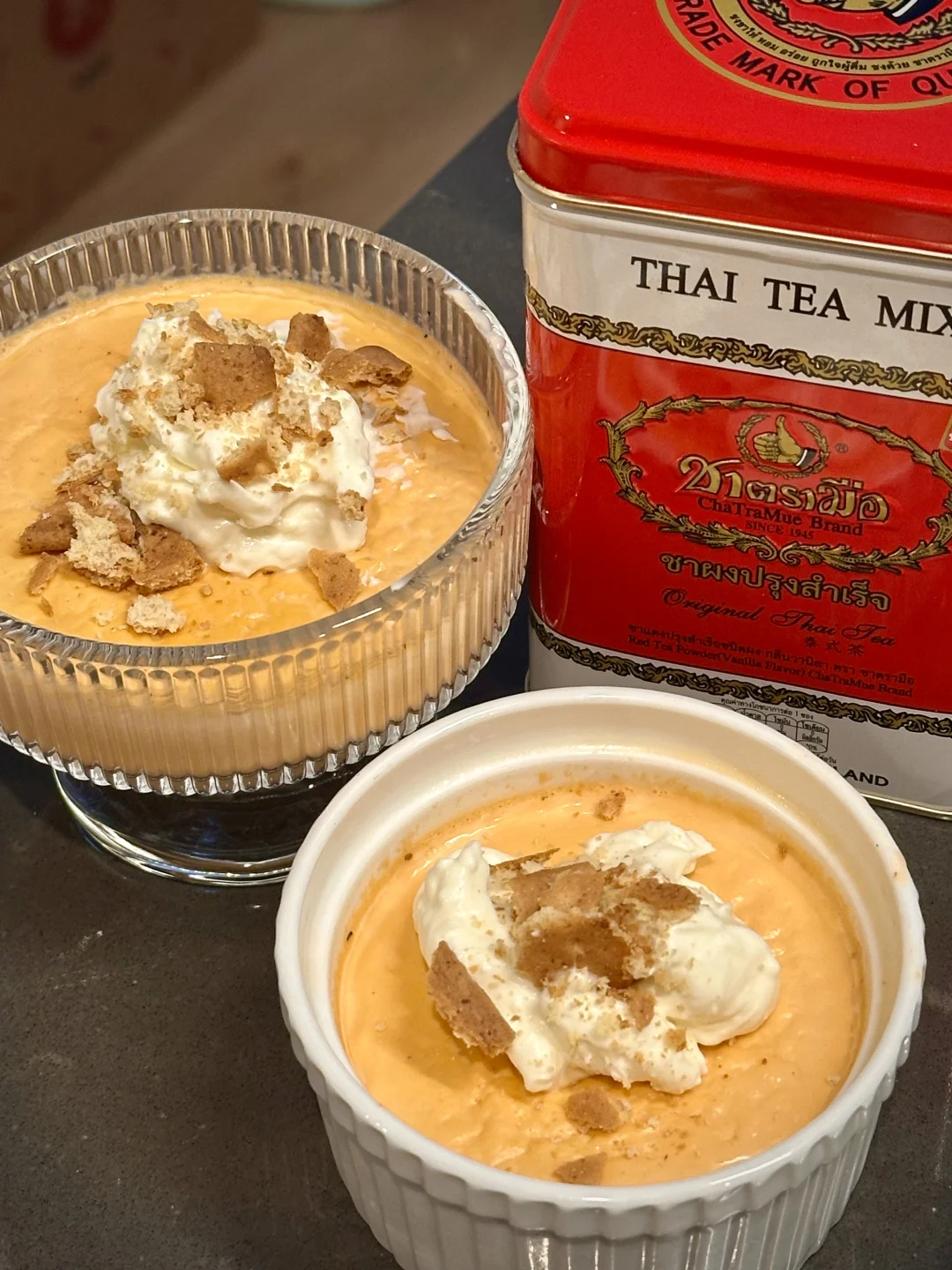 北美版泰茶咸法酪布丁🍮仿佛置身曼谷街头🥤