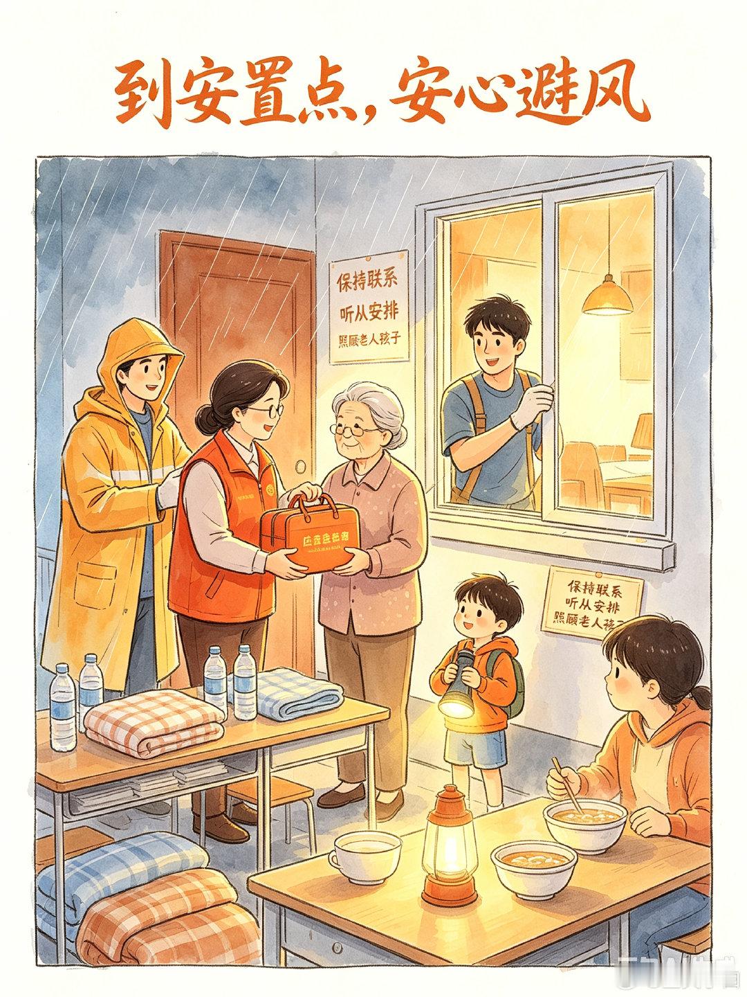 #风雨同舟抗台有普# 受今年第18号台风“沙德尔”影响，普陀区全面启动转移安置工作，各避灾安置点物资储备充足，各项保障工作有序运转#台风沙德尔#  ​