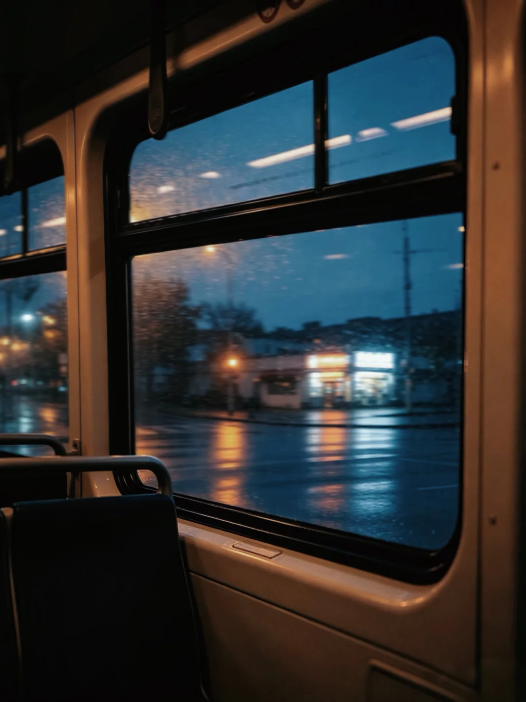 有人会get这张图片，并拍过类似的（窗外雨景）