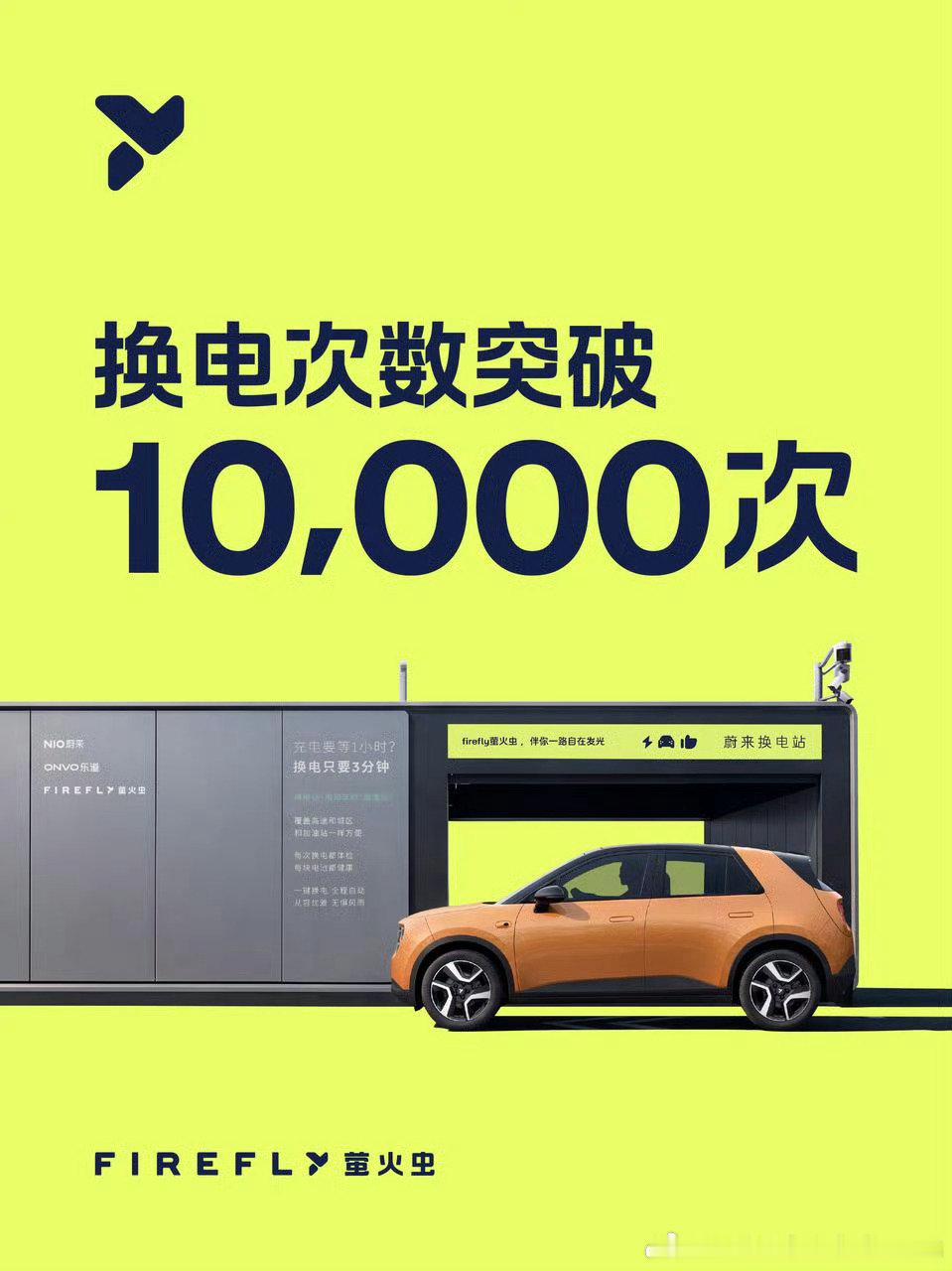 #firefly萤火虫累计换电突破1万次#这个真的厉害  ​