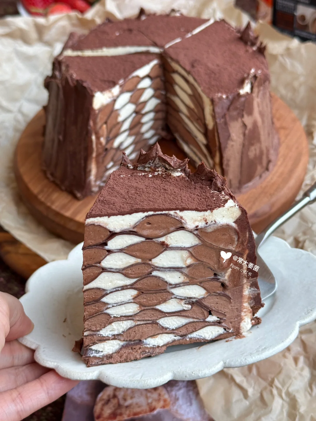 黑巧朗姆千层🍫谁吃谁夸！！！！！（备战年夜饭