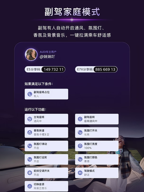 老婆一上副驾，奥迪就开始献殷勤