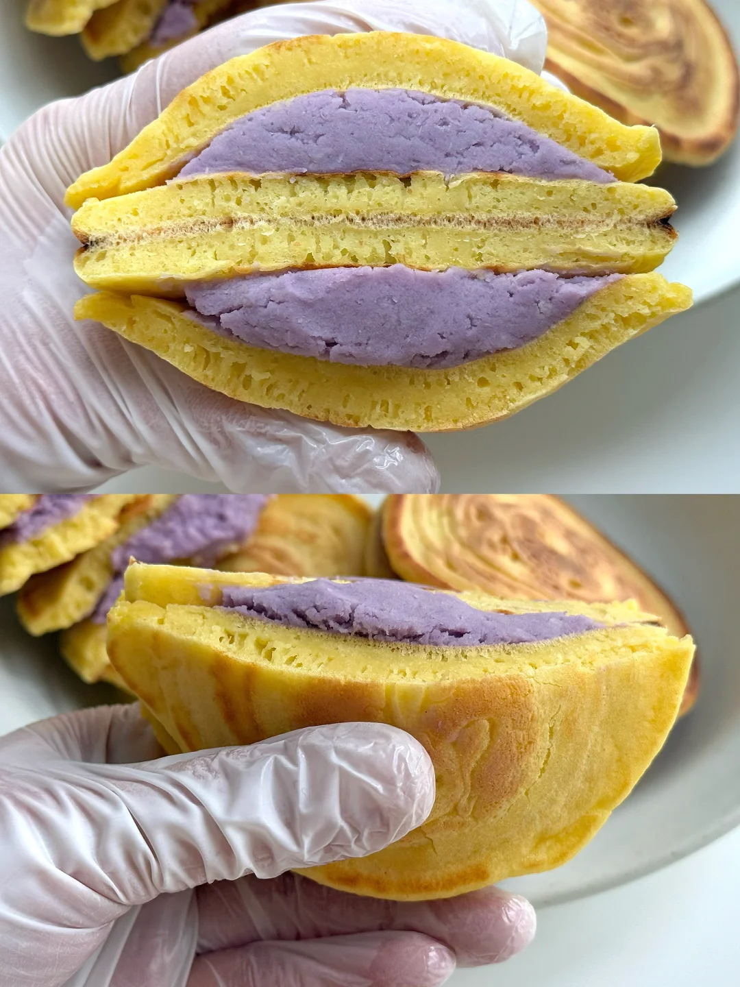 无油芋泥松饼（铜锣烧）香糯松软一口封神