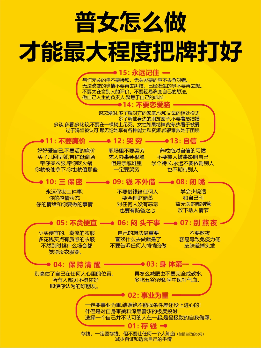 普女怎么做才能最大程度把牌打好？