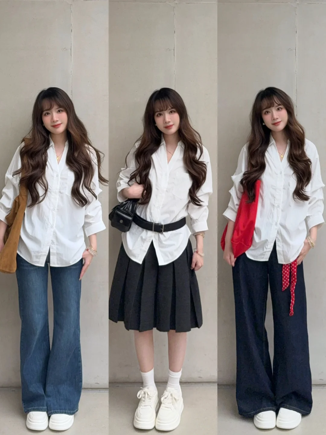 白衬衫的简单通勤感🥣˚⁎⁺˳ 复试穿搭来了~