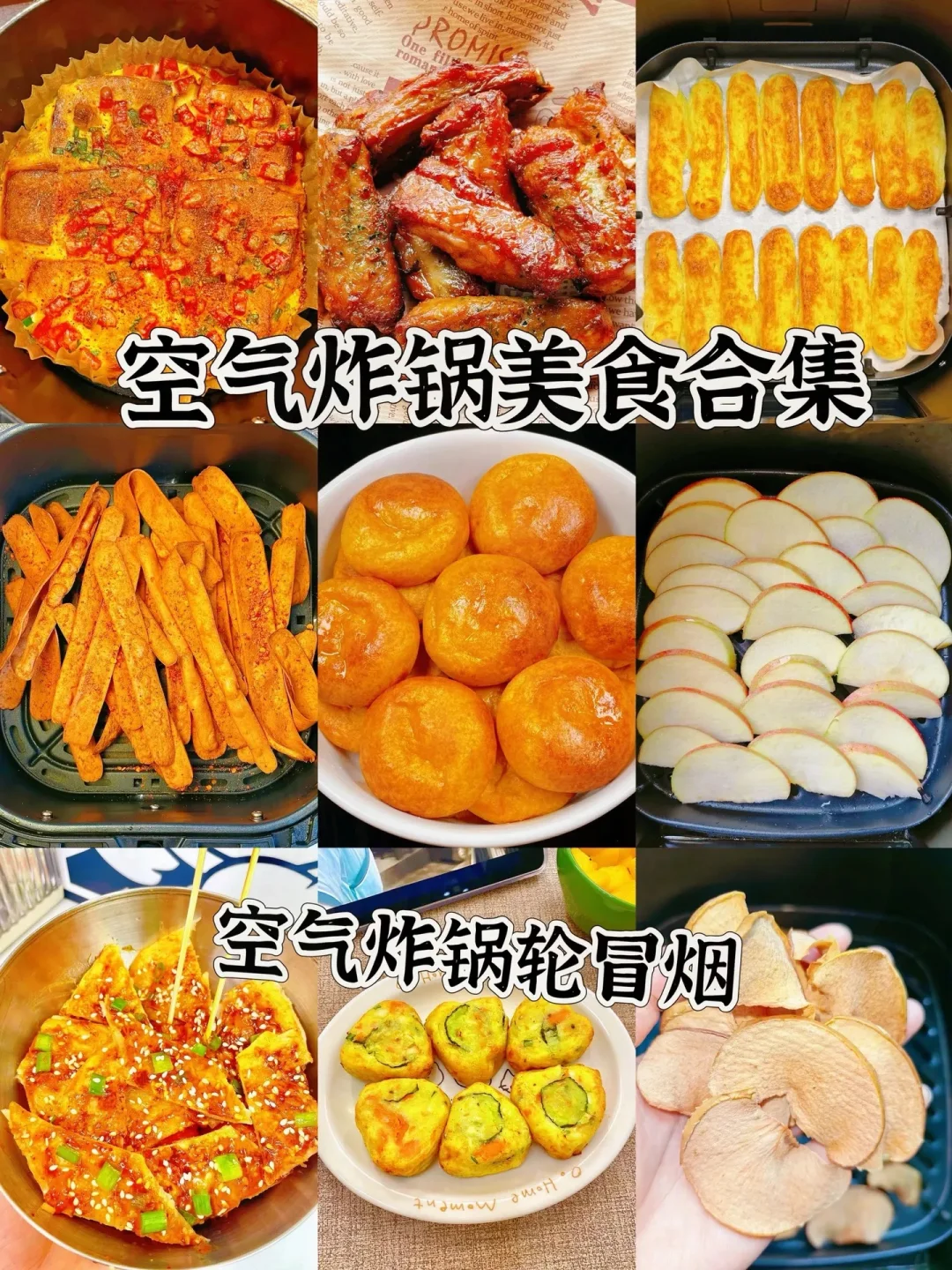 空气炸锅美食合集、简单易做嘎嘎好吃