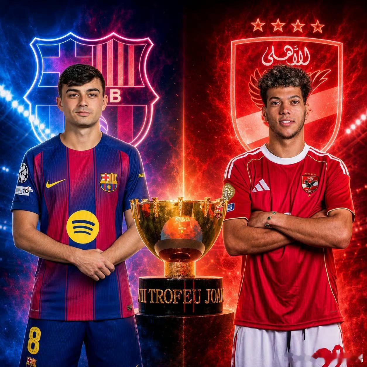 #巴萨vs开罗国民#
🏆甘伯杯决赛收官，巴塞罗那坐镇诺坎普迎战非洲豪门开罗国民，最终巴萨2‑1战胜对手，拿下本届甘伯杯冠军。

比赛剧情跌宕起伏。第29分钟，巴尔德送出助攻，新援哈姆扎面对老东家推射破门，弑旧主得分；第45分钟拉菲尼亚制造点球，亲自主罚命中，巴萨带着两球优势进入中场休息￼￼ ​