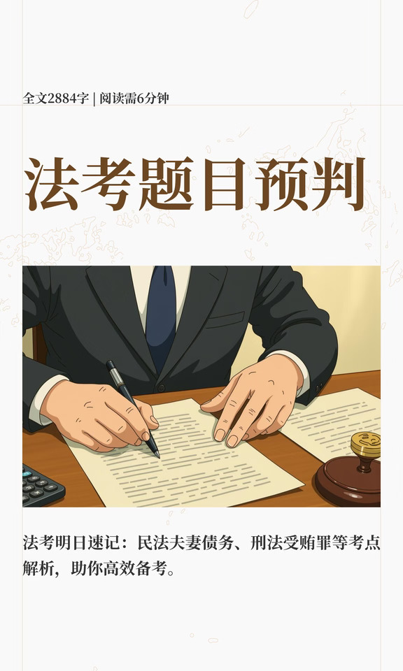 法考题目预判