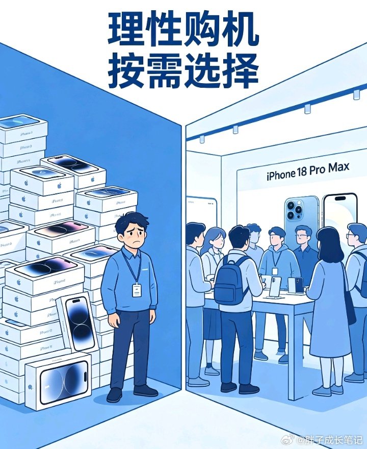 #数码店老板吐槽iPhone18pro卖不动#[思考][思考][思考]线下数码店主反馈iPhone18 Pro销路遇冷，系列呈现两极行情，Pro Max热度更高。大家购机更理性，选购时可以结合自身需求来挑选📱 ​