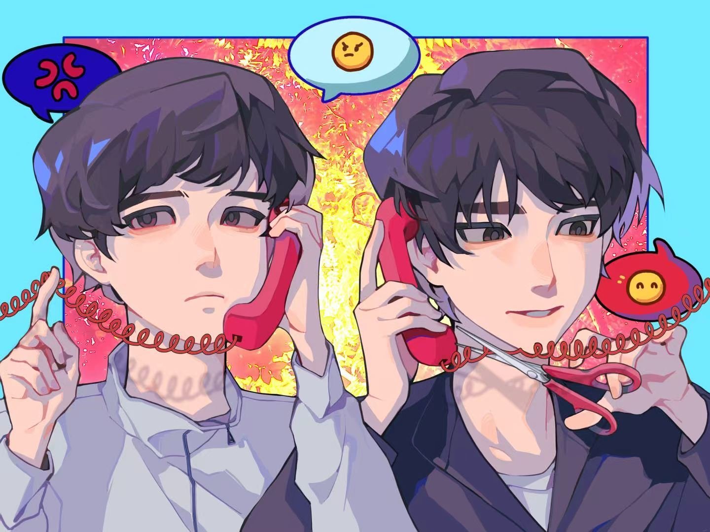 #力哲[超话]#🦊🐶#根枝相契·臻慕锦岁丨力哲48h七夕企划#

【力哲48h七夕企划惊喜掉落｜DAY1 13:34】AA来电

很高兴参加这次企划！aa常看常新 你俩一定要一直萌下去好吗💗👽👽💗

代发，原作者：

很感谢莫白老大来参与企划呀[哇]（os力哲老福特热度最高就是你？！我跟你亲了！ ​