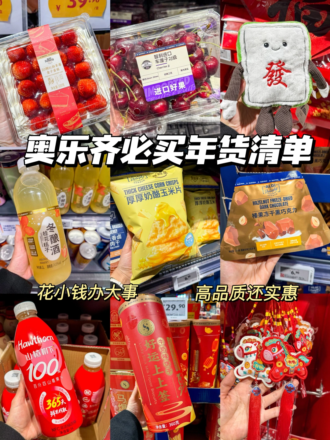 奥乐齐必买年货清单🧾省钱又有排面！