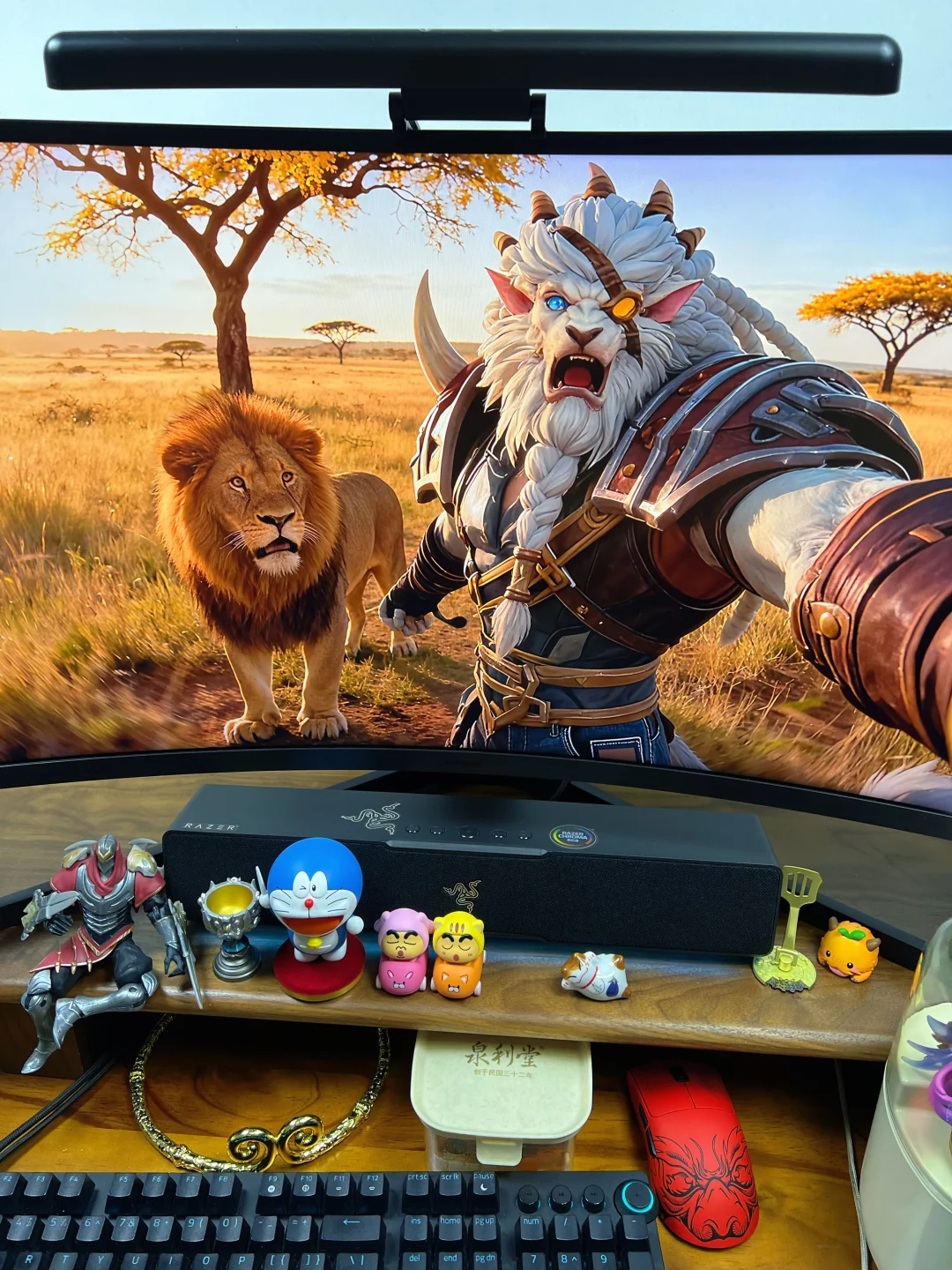 虚拟世界和真实世界的狮子相遇了！