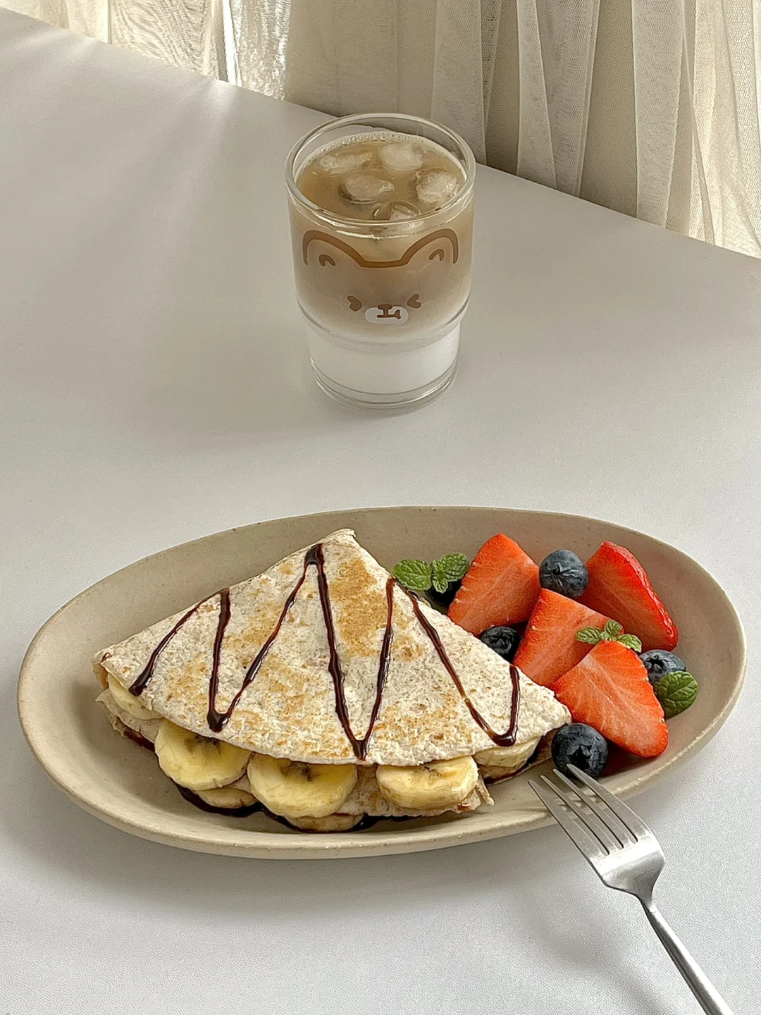 ☀️工作日早餐｜低卡好吃香蕉花生酱全麦饼😋