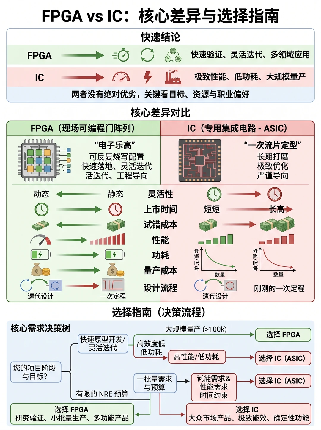 FPGA vs IC｜芯片人必看选择指南✅ 不踩坑