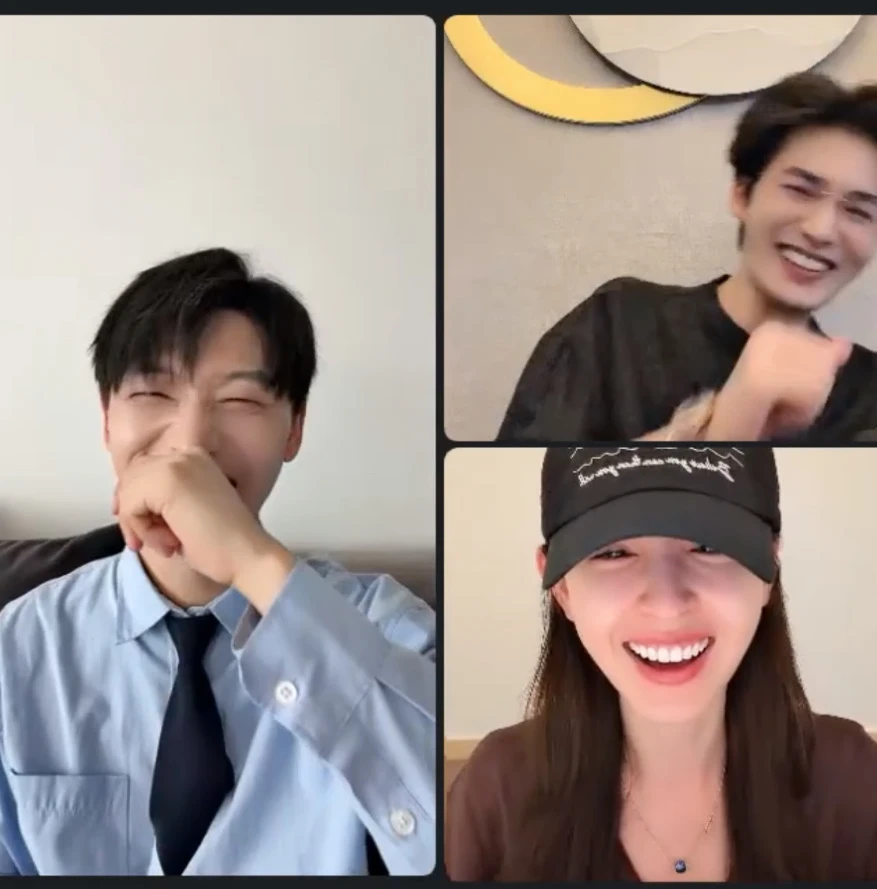 朱正廷&哈妮克孜，新剧直播聊嗨了哈哈哈
