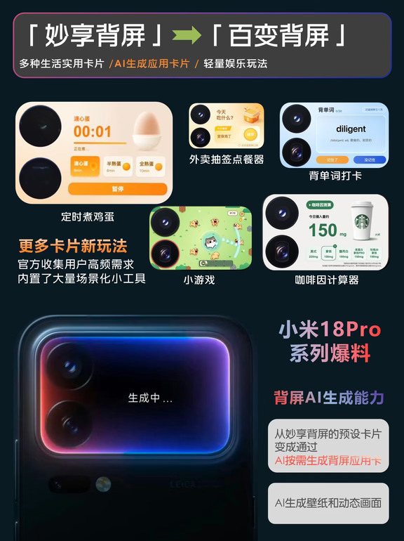 小米18Pro，背屏还在，玩法更多🖥️