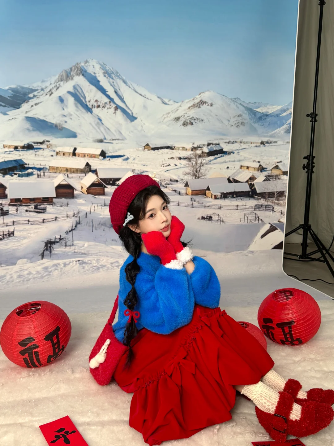 影棚里的小福娃