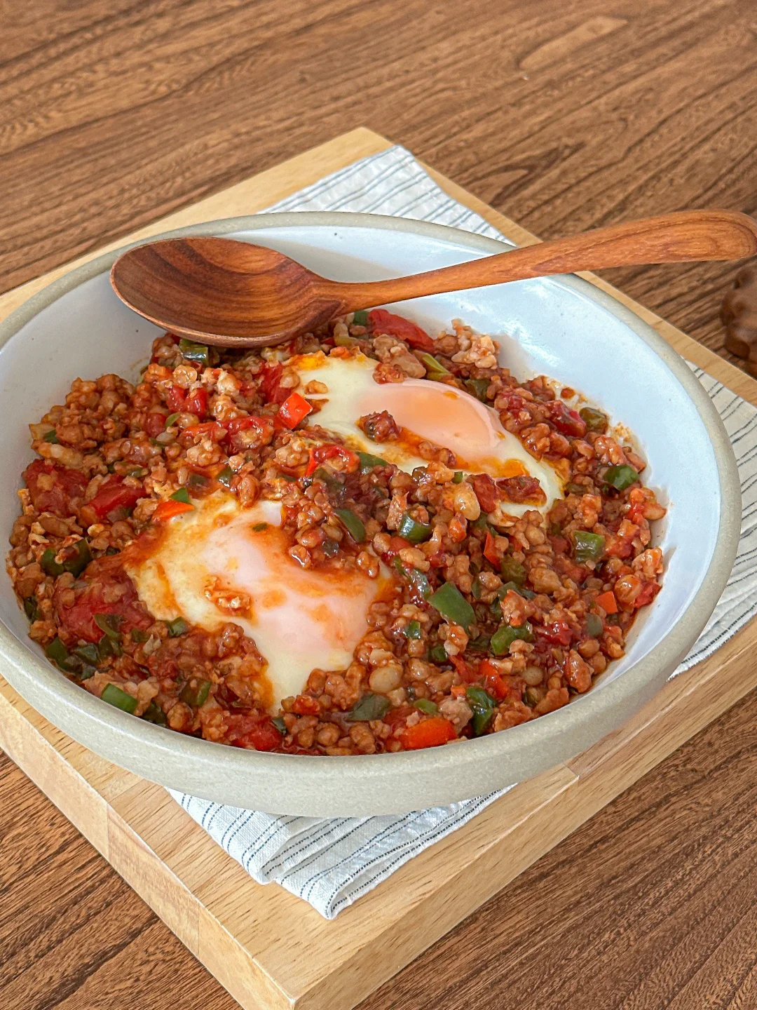 低卡红三剁盖饭🥣