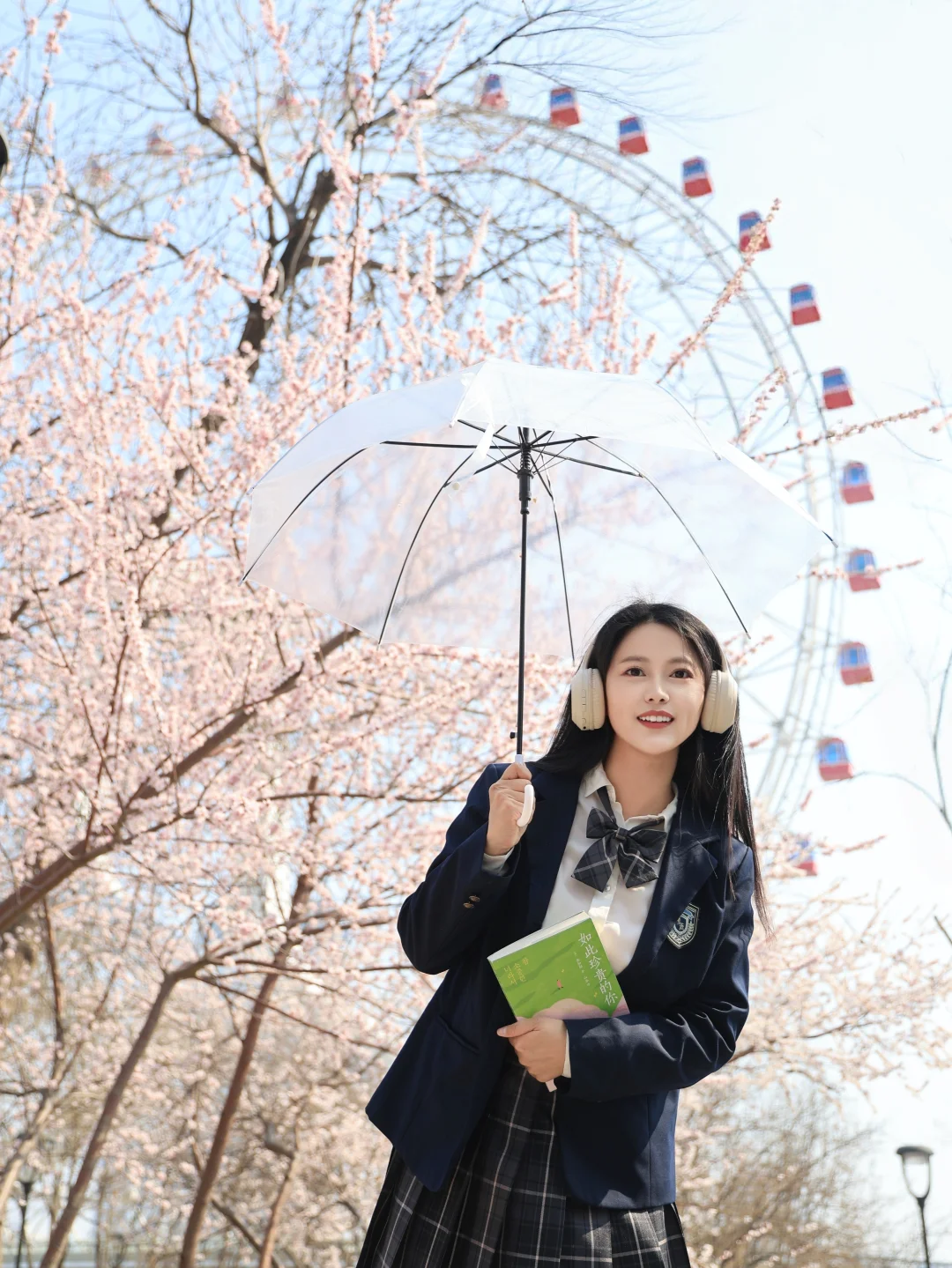 3.18天津桃花顶流机位‼️与摩天轮同框