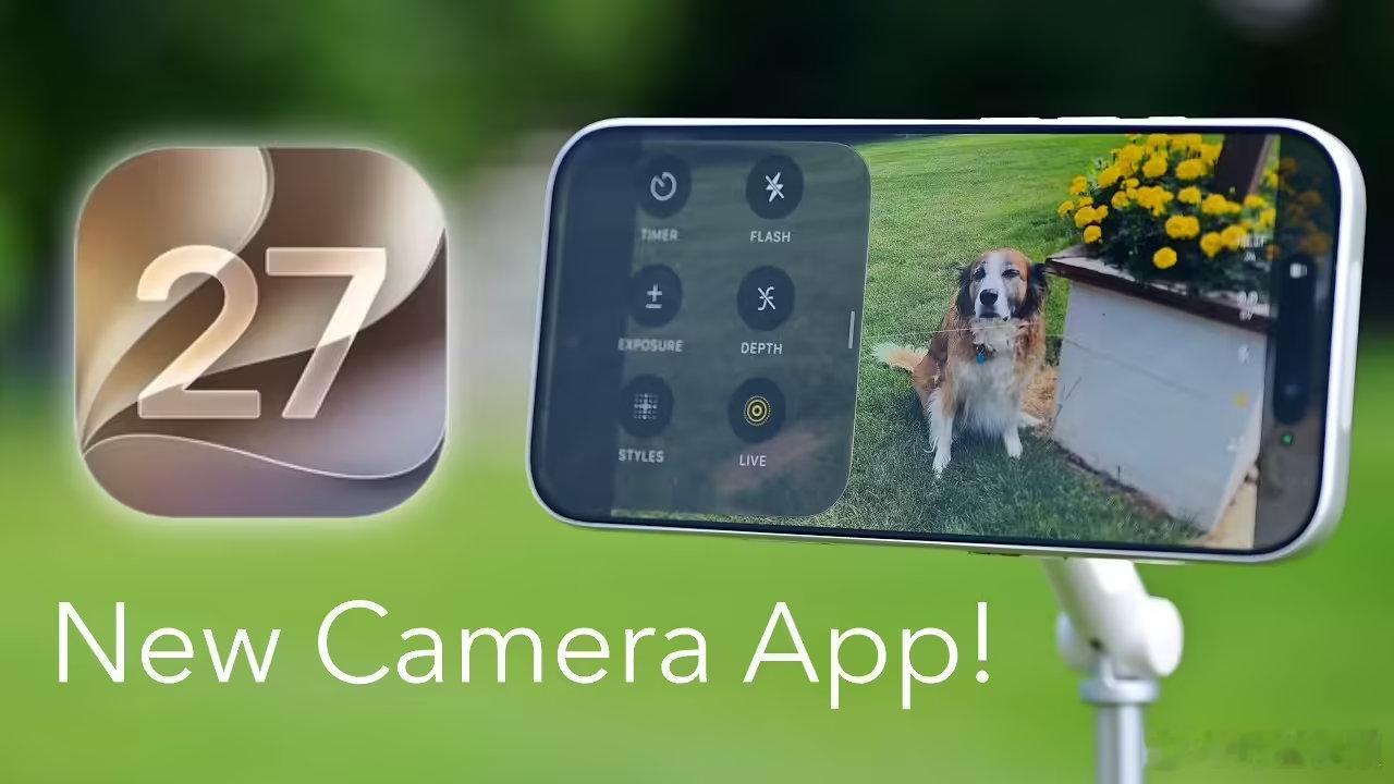 【#iOS27版相机应用更新汇总#】 科技媒体 AppleInsider 8 月 19 日发布博文，汇总梳理了 iOS 27 版相机（Camera）应用变化，主要新增 Siri 模式，支持 RAW 9，并整合 AI 参考图像模式等。

一、界面
该媒体指出，从 iOS 27 Beta 6 测试版相机应用来看，界面整体并不大，沿用了 iOS 26 布局、配色和主要 ​