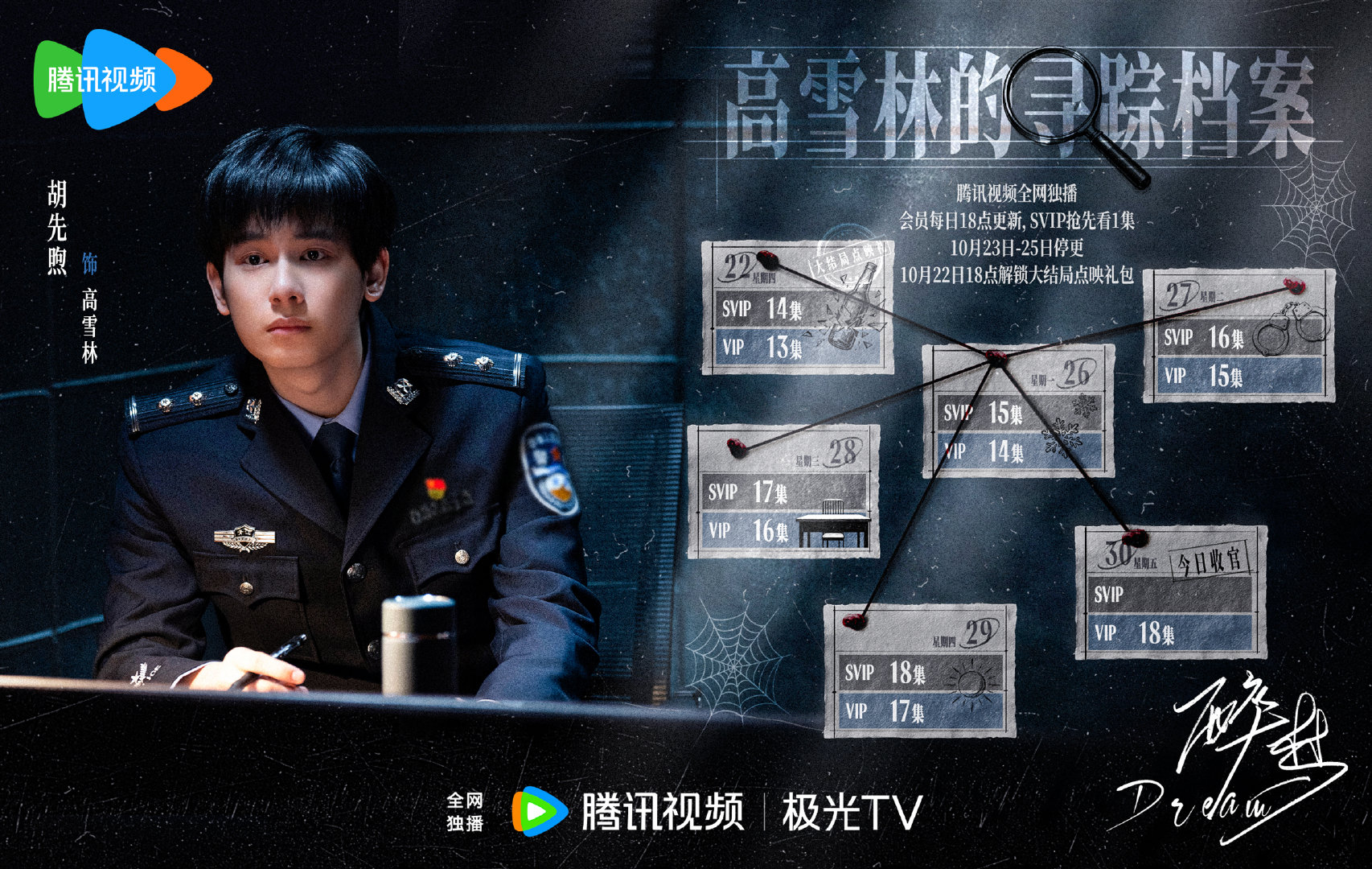 #胡先煦[超话]#🔦#胡先煦醉梦# 

风雪漫途，步履不停向光。小高警官寻踪档案已更新！
#电视剧醉梦# 每日𝟏𝟖点X剧场 正在热播🔥 ​