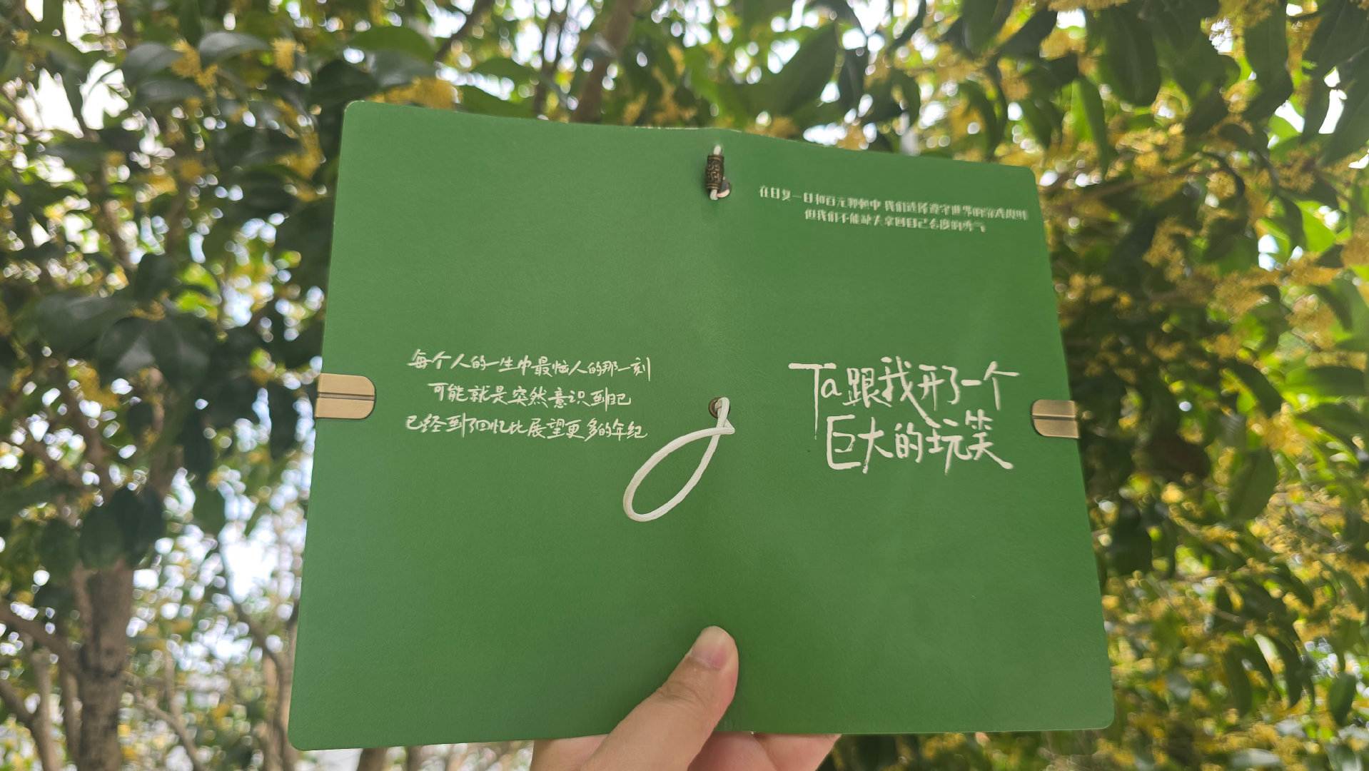 #演员刘萧旭[超话]##刘萧旭话剧全国巡演# 💚 #ta跟我开了一个巨大的玩笑# 
做了个票夹，10月20日正式开票后抽三位朋友送，评论即可抽奖。因为我自己手工做的，数量有限，只送买了票的朋友，剩下的6号7号8号剧院或者如家找我。 ​