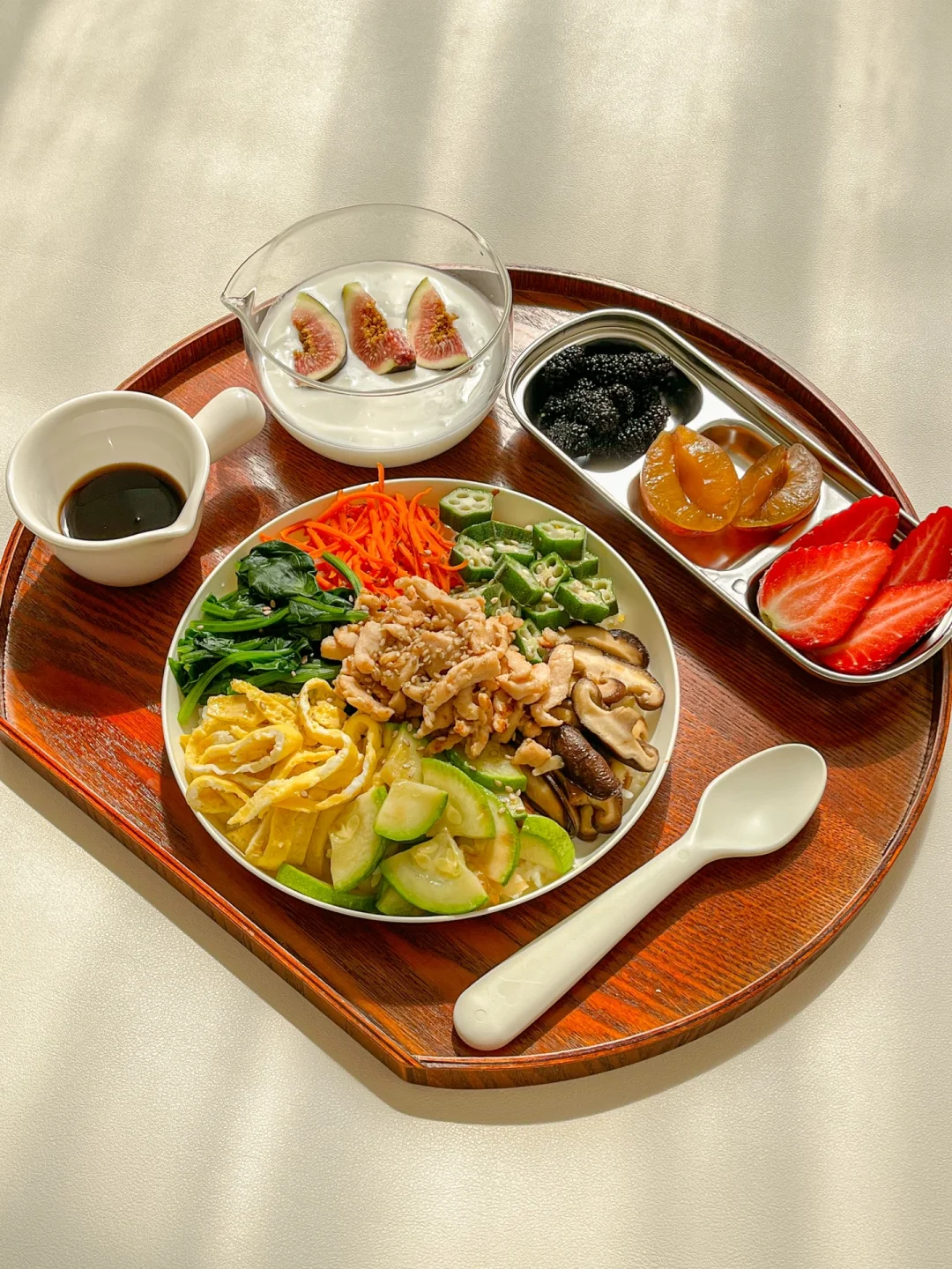 10分钟日式蔬菜拌饭 这个太适合减脂期吃了