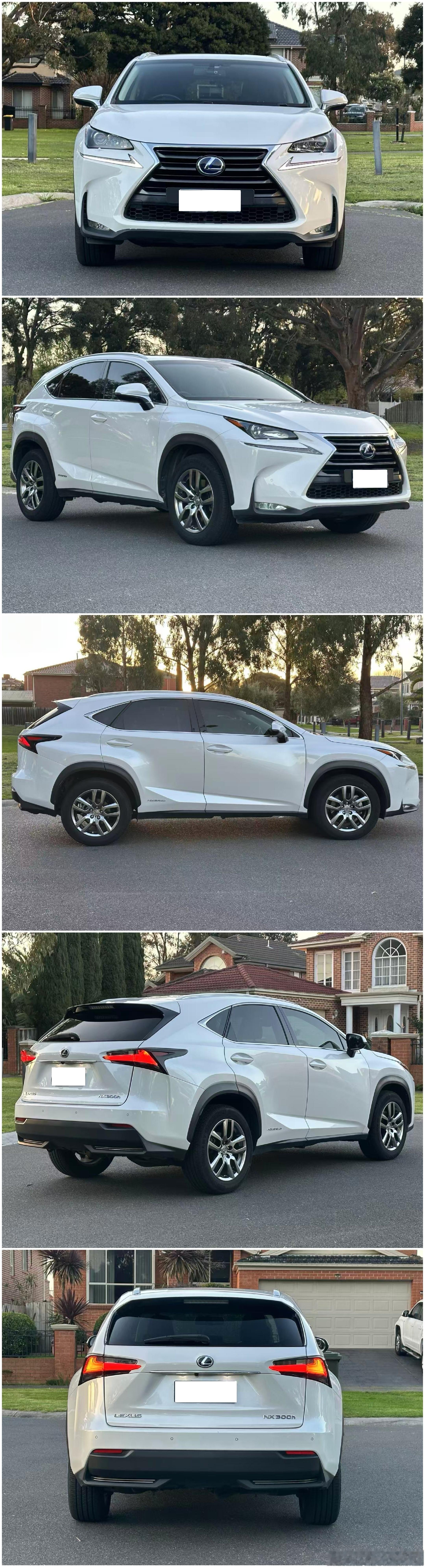 #C1车买车卖车##墨尔本# 15年 Lexus NX300h 里程：10.2 万，价格：27900，外部颜色：白色，内部颜色：黑色，质保期：包括三个月五千公里，RWC费用：包括，路费到期时间： 02/03/2027，过户印花税费：不包括。亮点配置：ACC巡航，自动刹车，座椅加热，天窗，真皮座椅，倒车影像，自动空调，后期可升级前 ​