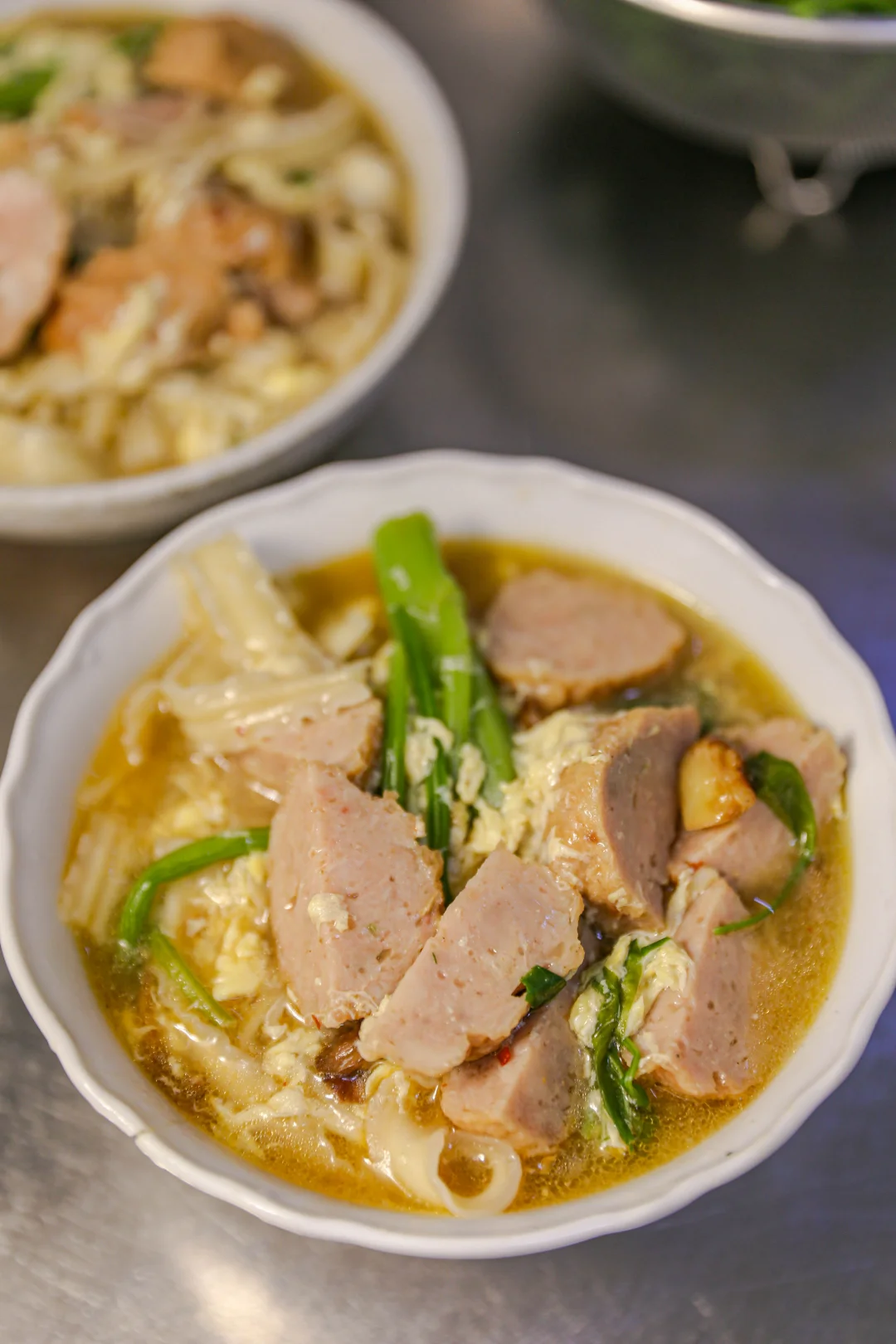 坚持做1000种面不重样（315）菠菜肉丸面