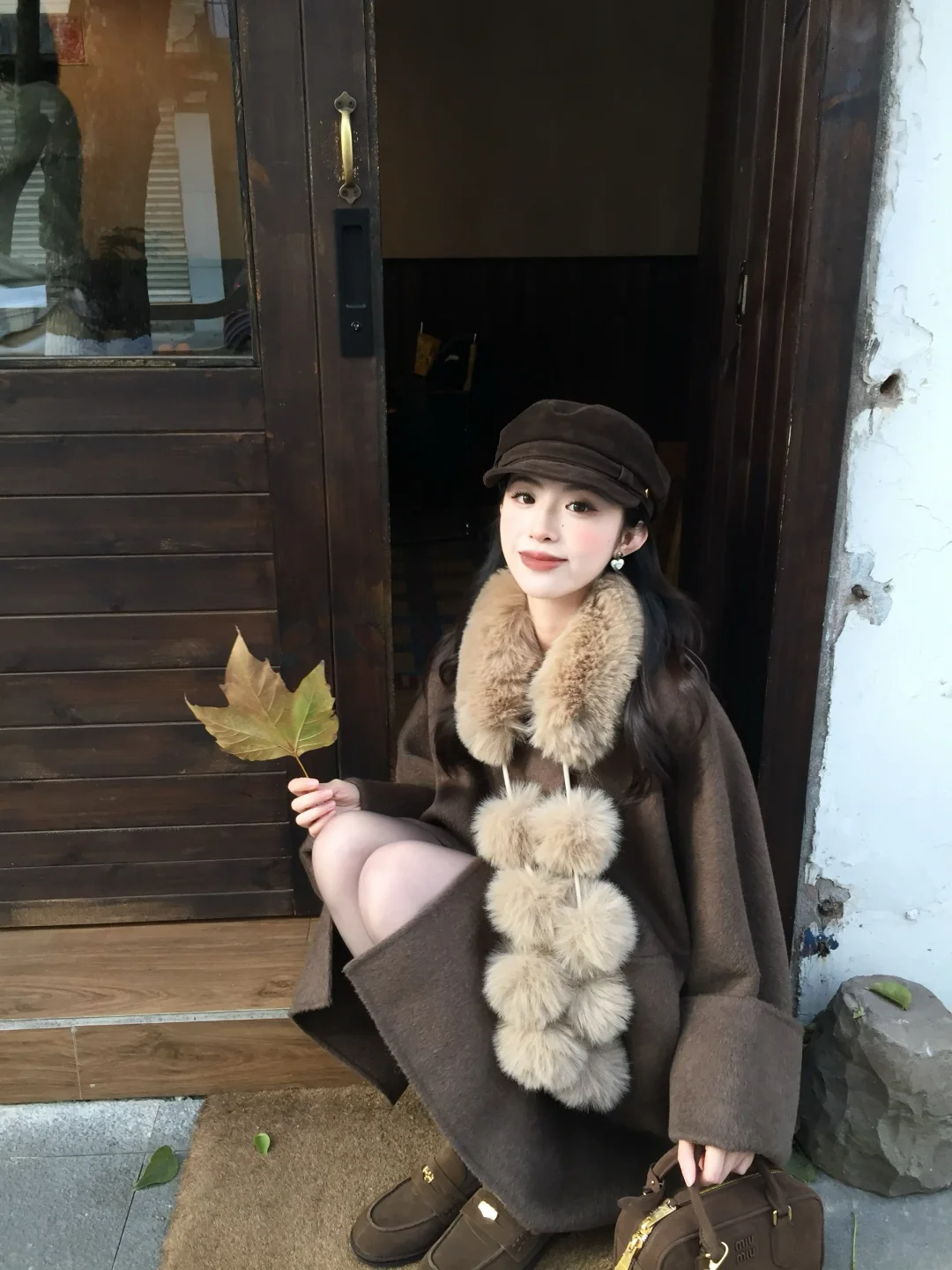 一眼沦陷的焦糖棕大衣🍁