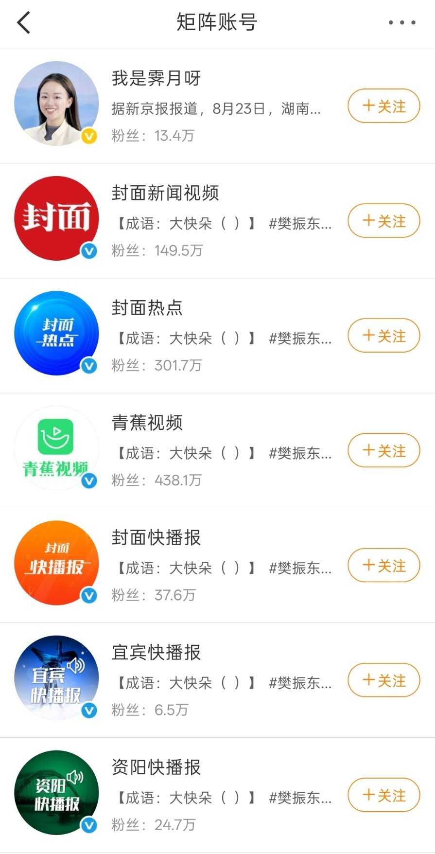 全是封面新闻的矩阵 ​