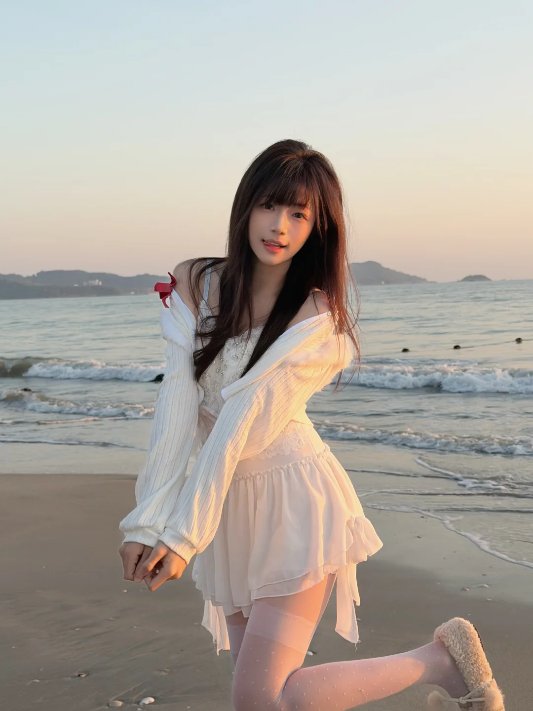 日落拉手这样拍好有感觉