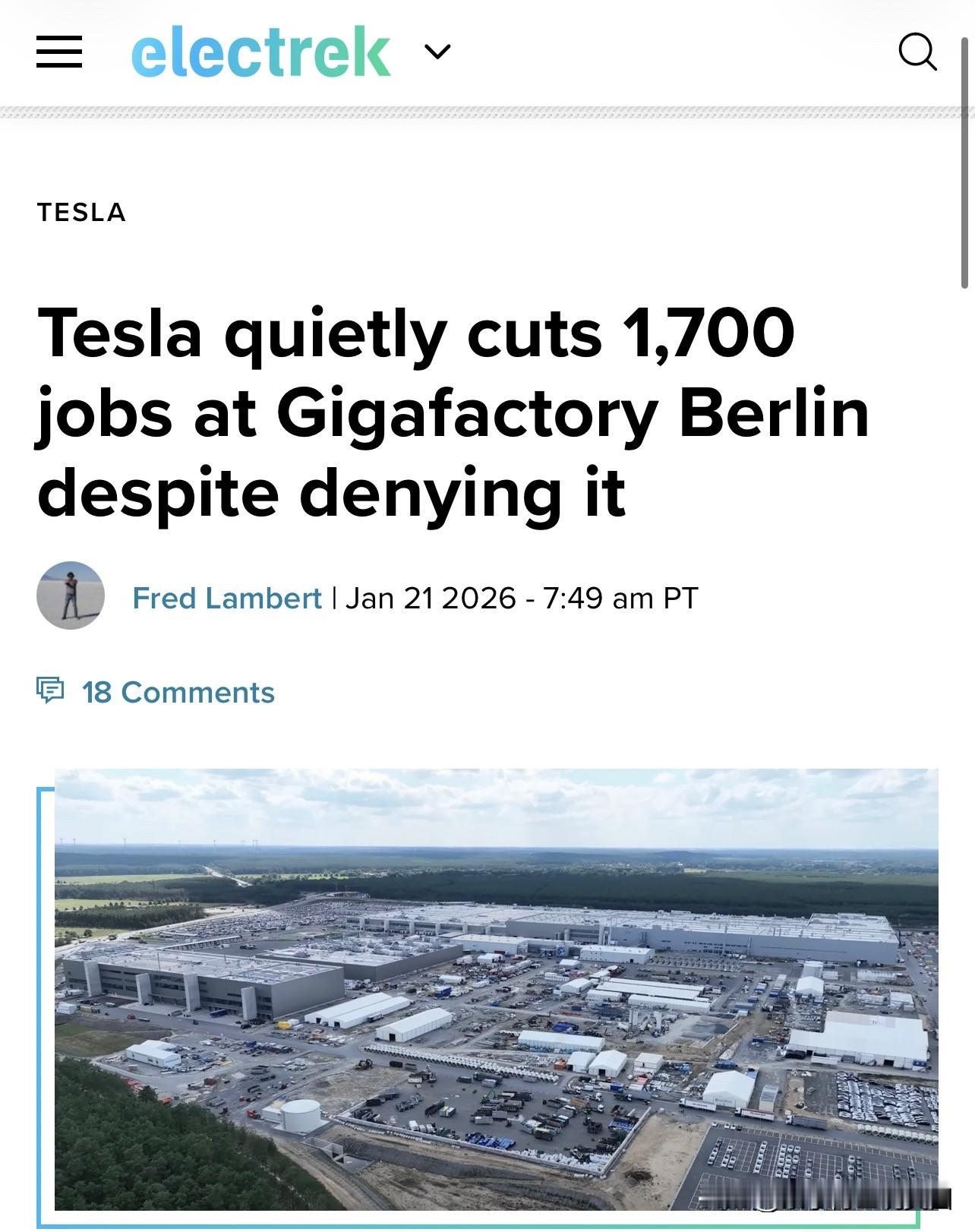 综合多家媒体的最新报道，Tesla 位于德国勃兰登堡州的柏林超级工厂...