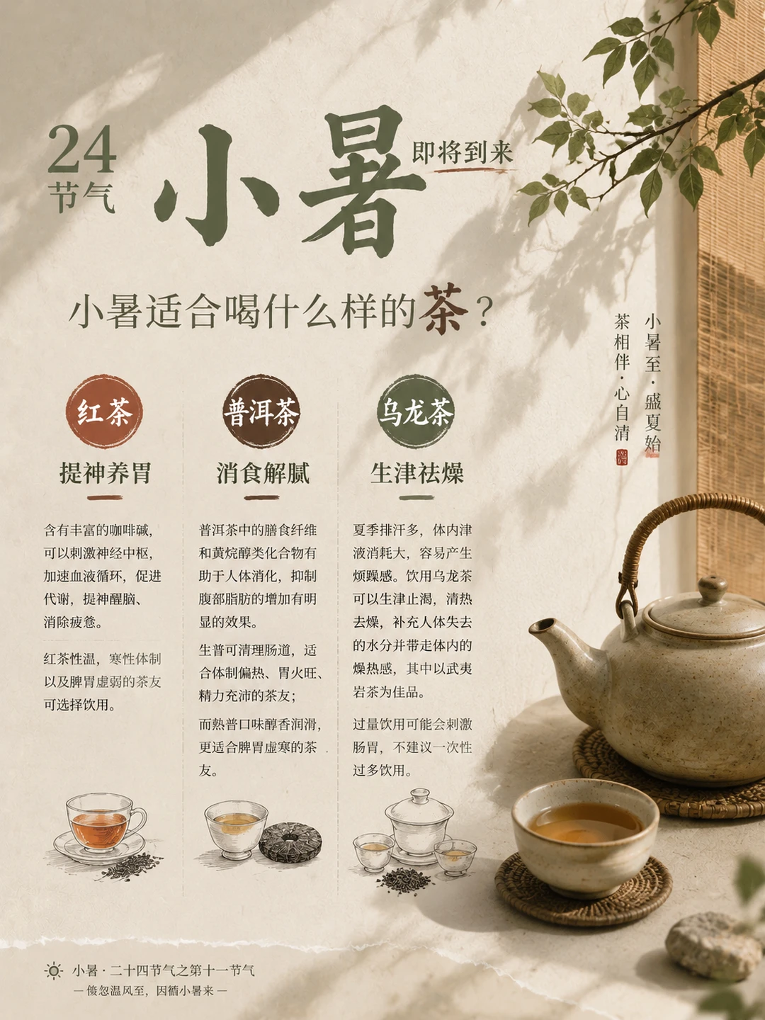 小暑｜小暑适合喝什么茶？