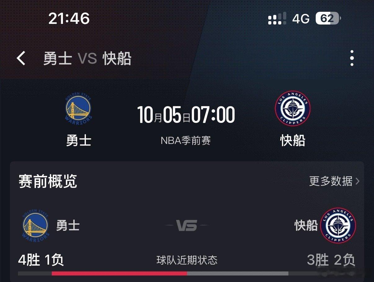 定好闹钟
明天早上七点
#金州勇士[超话]##勇士vs快船# ​